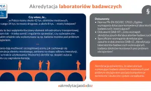 Akredytacja laboratoriów badawczych potwierdza kompetencje w badaniach mostów pod obciążeniem.