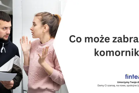 Zestresowana kobieta rozmawia z mężczyzną trzymającym dokumenty. Czy komornik może zabrać wszystko, gdy jesteś dłużnikiem?