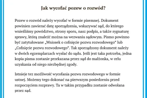 Jak wycofać pozew o rozwód? Procedura i konsekwencje prawne