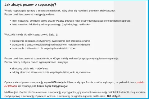 Jak złożyć pozew o separację: Krok po kroku - Procedura sądowa