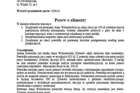 Czy można ręcznie napisać pozew o alimenty? Poznaj fakty