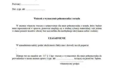 Jak skutecznie uzasadnić wniosek o adwokata z urzędu - 5 kroków