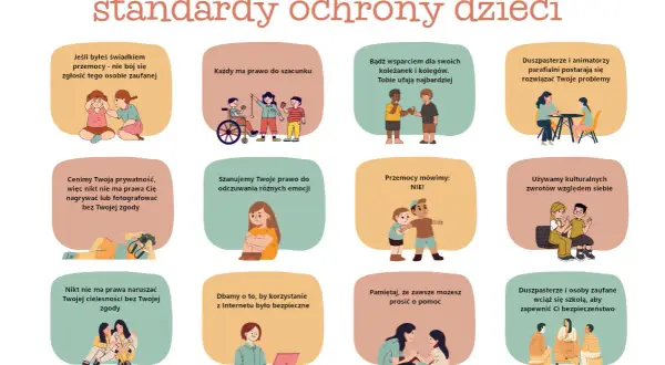 Standardy ochrony dzieci, w tym zasady "ustawa kamilka", promują szacunek, prywatność i bezpieczeństwo.