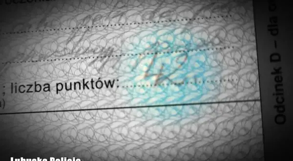 Na dokumencie widnieje napis "liczba punktów:", a pod nim cyfra "42". Czy sąd może dać punkty karne?