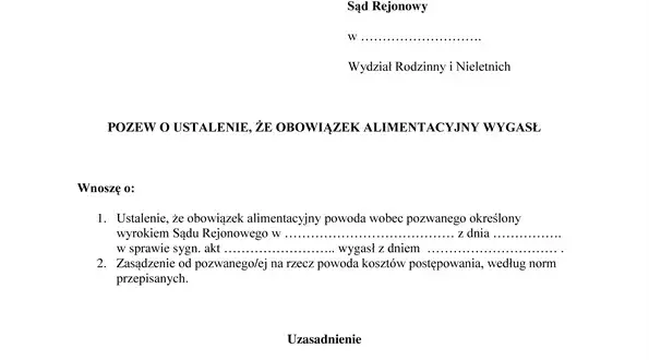 Pozew o uchylenie alimentów a wygaśnięcie obowiązku - co wybrać?