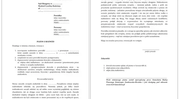 Kto pisze pozew rozwodowy? Sprawdź, czy potrzebujesz prawnika