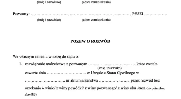 Jak napisać pozew o rozwód: Krok po kroku bez błędów
