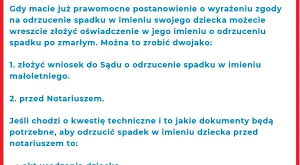 Odrzucenie spadku przez małoletniego: O co pyta sąd? Wyjaśniamy