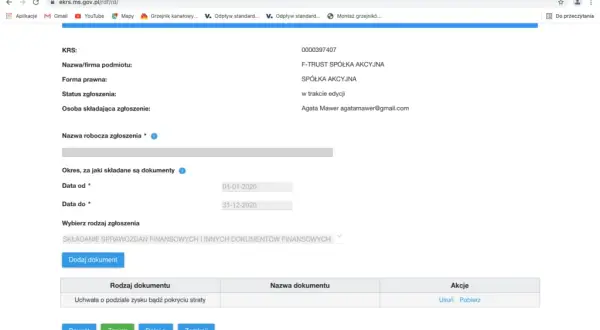 Jak złożyć sprawozdanie finansowe do KRS - uniknij najczęstszych błędów