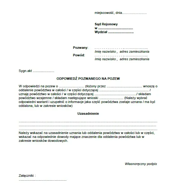 Czy powód dostaje odpowiedź na pozew? Poznaj procedurę sądową