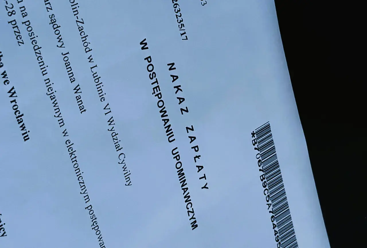 Nakaz zapłaty w postępowaniu upominawczym, wydany przez sąd w Lublinie. Dotyczy sprawy, w której prokura niestandaryzowany sekurytyzacyjny fundusz inwestycyjny zamknięty jest stroną.