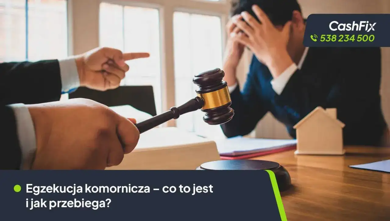 Sądowy młotek, gest oskarżenia i zrozpaczony mężczyzna. Nawet w długi weekend sprawy komornicze mogą spędzać sen z powiek.