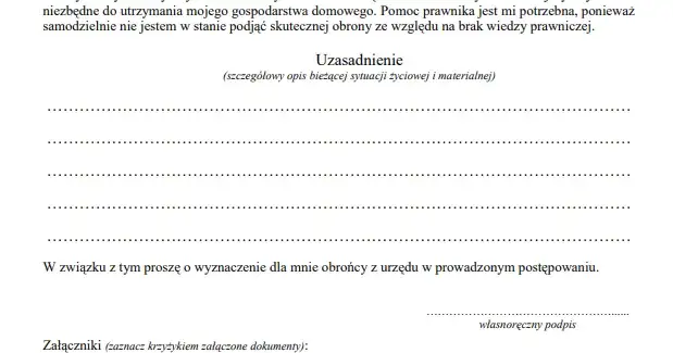 Zdjęcie Jak skutecznie uzasadnić wniosek o adwokata z urzędu - 5 kroków