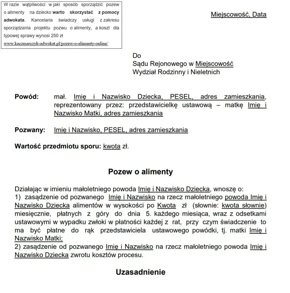 Zdjęcie Jak napisać pozew o podwyższenie alimentów? Skuteczne kroki