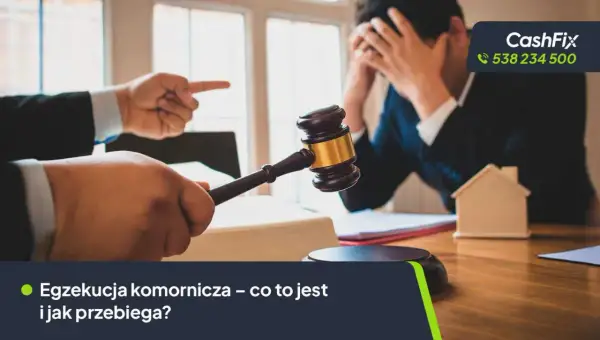 Sądowy młotek, gest oskarżenia i zrozpaczony mężczyzna. Nawet w długi weekend sprawy komornicze mogą spędzać sen z powiek.