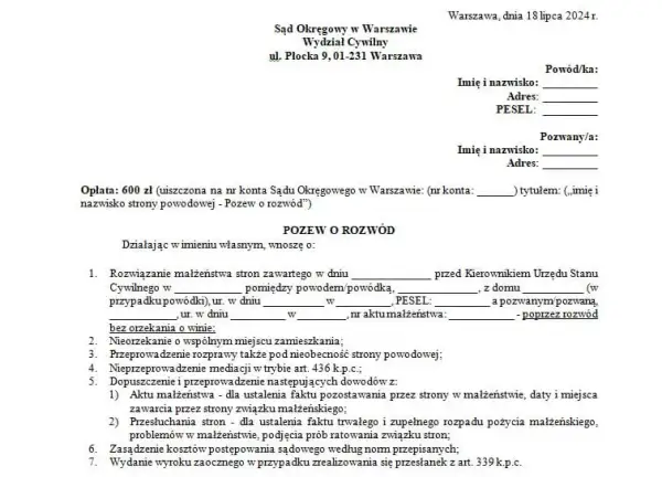 Co zrobić, gdy dostałem pozew o rozwód? Kluczowe kroki i porady